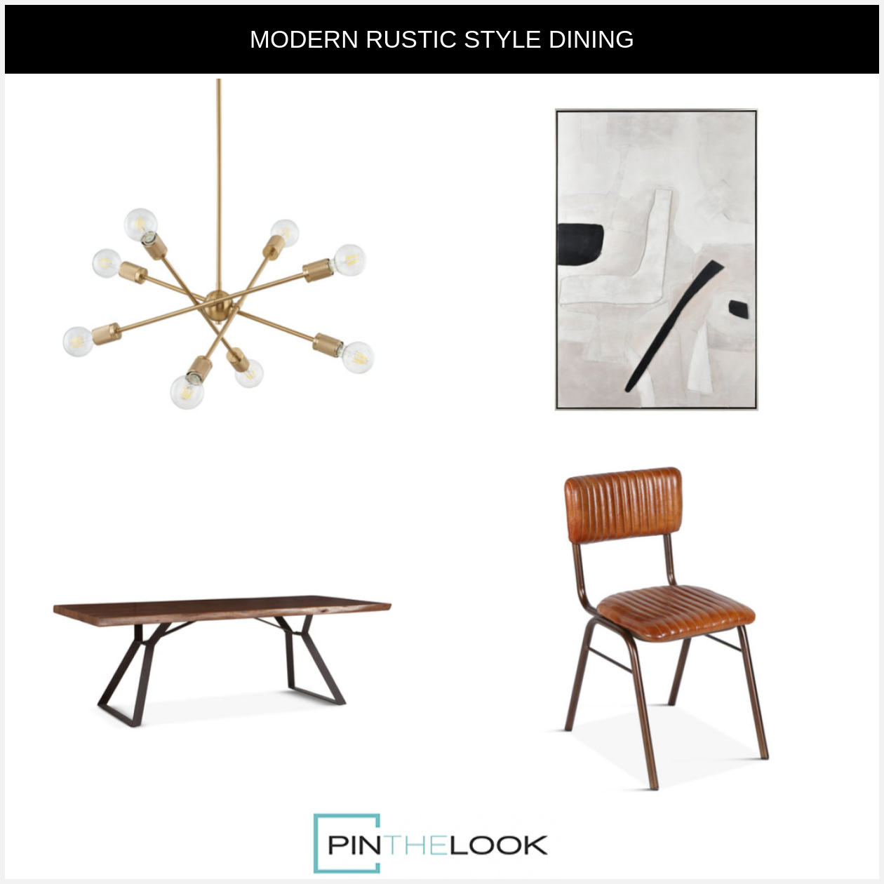 Dark Brown Loft Dining Table