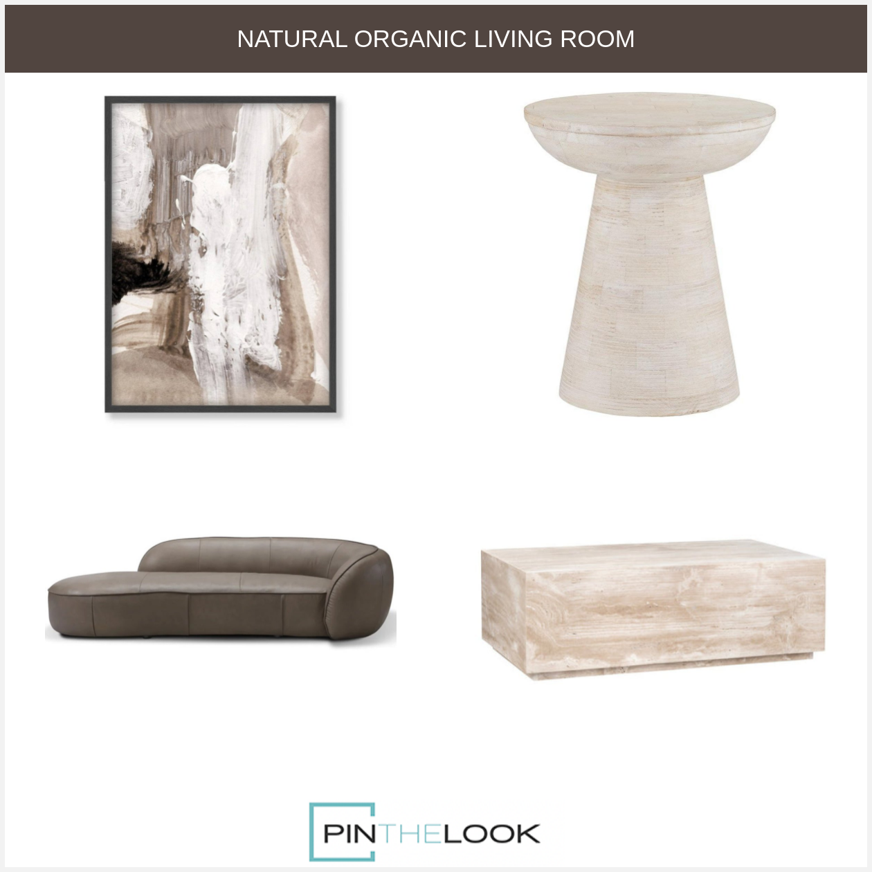 Polished Travertine Cocktail Table