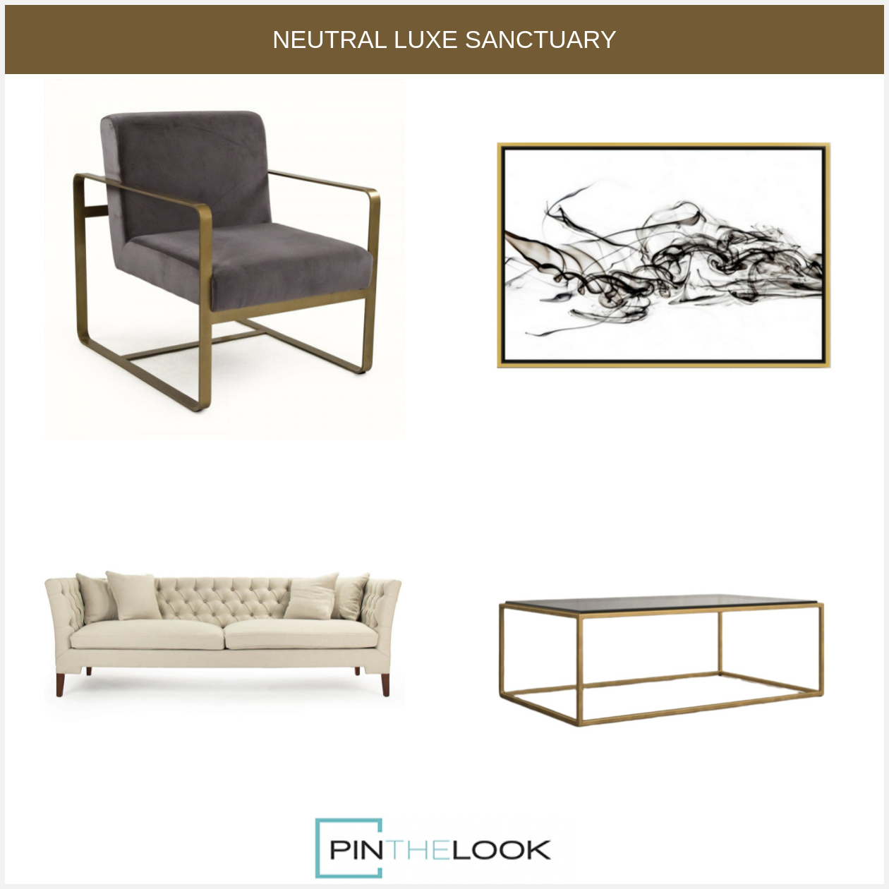 Burnished Gold Brown Club Chair