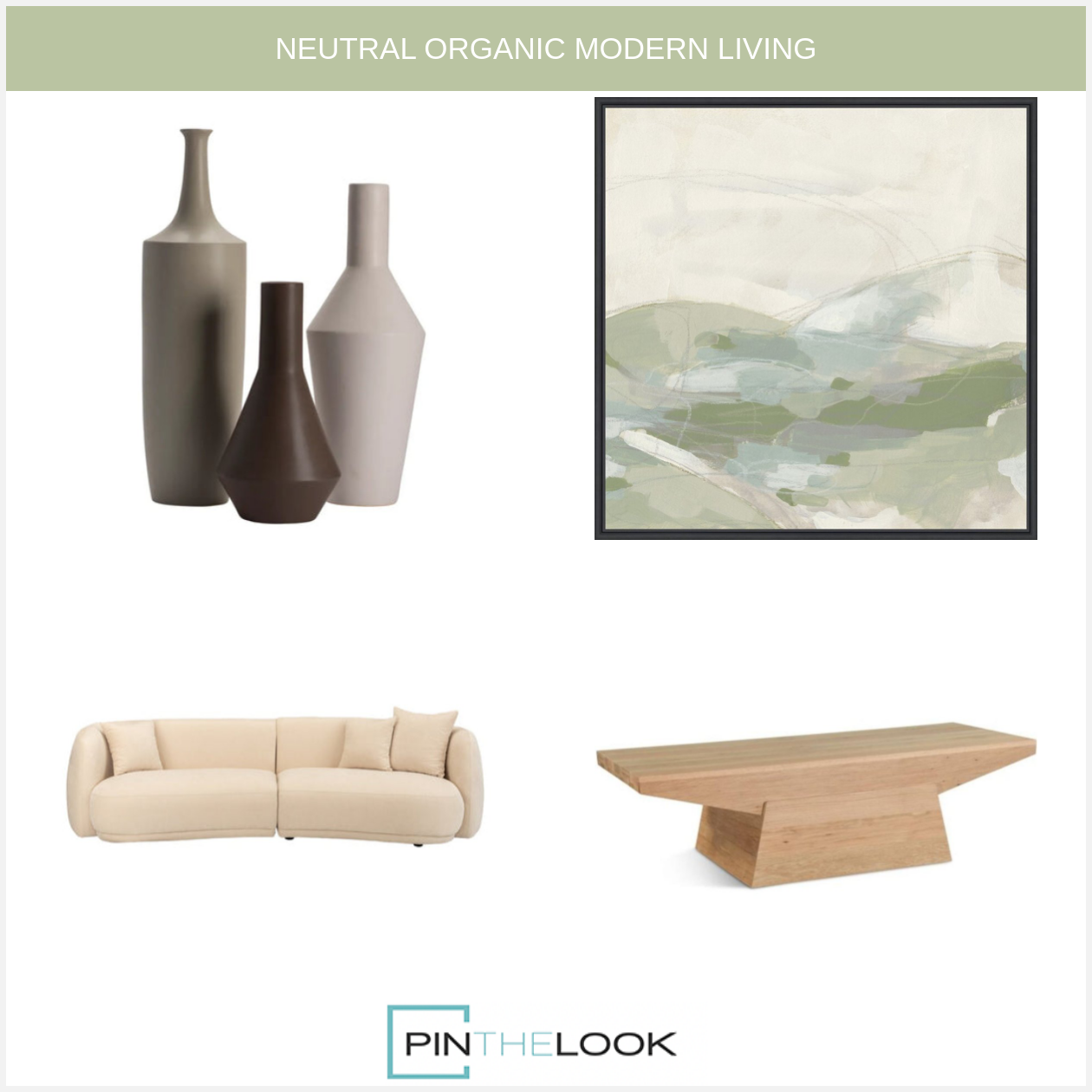 Modern Natural Oak Coffee Table