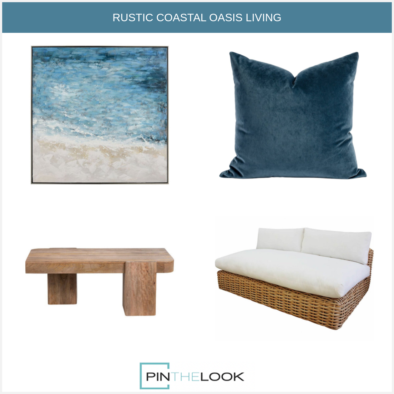 Rustic Dimensional Coffee Table