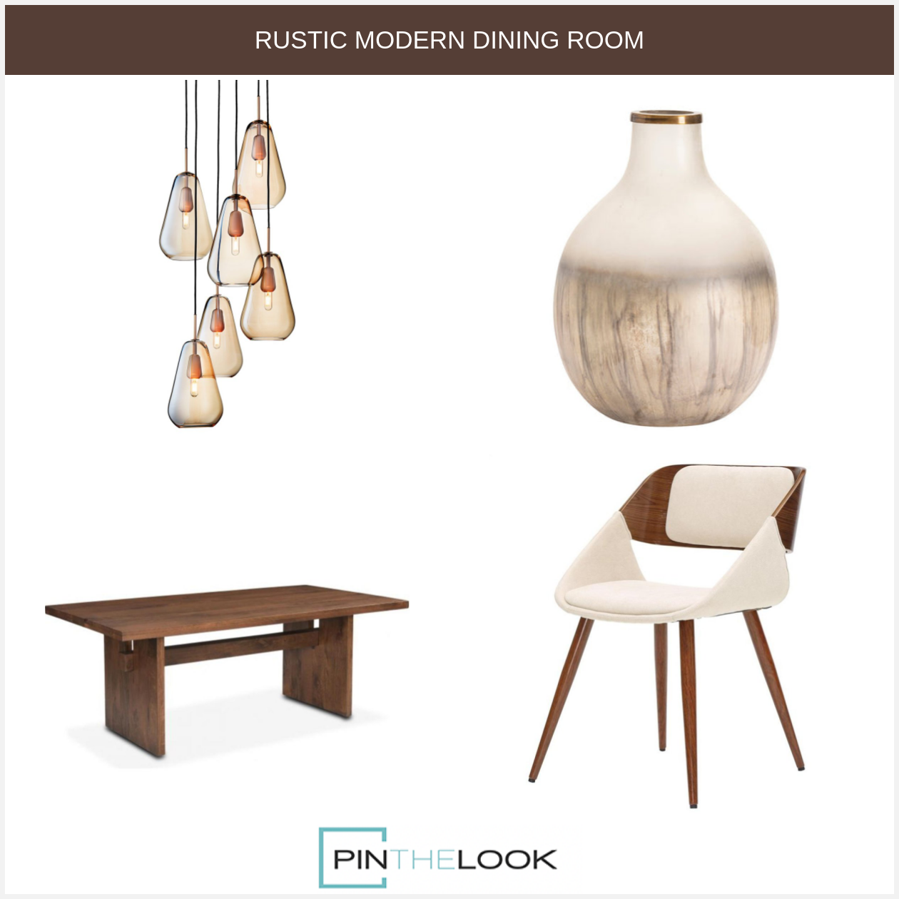 Honey Brown Slab Legged Dining Table
