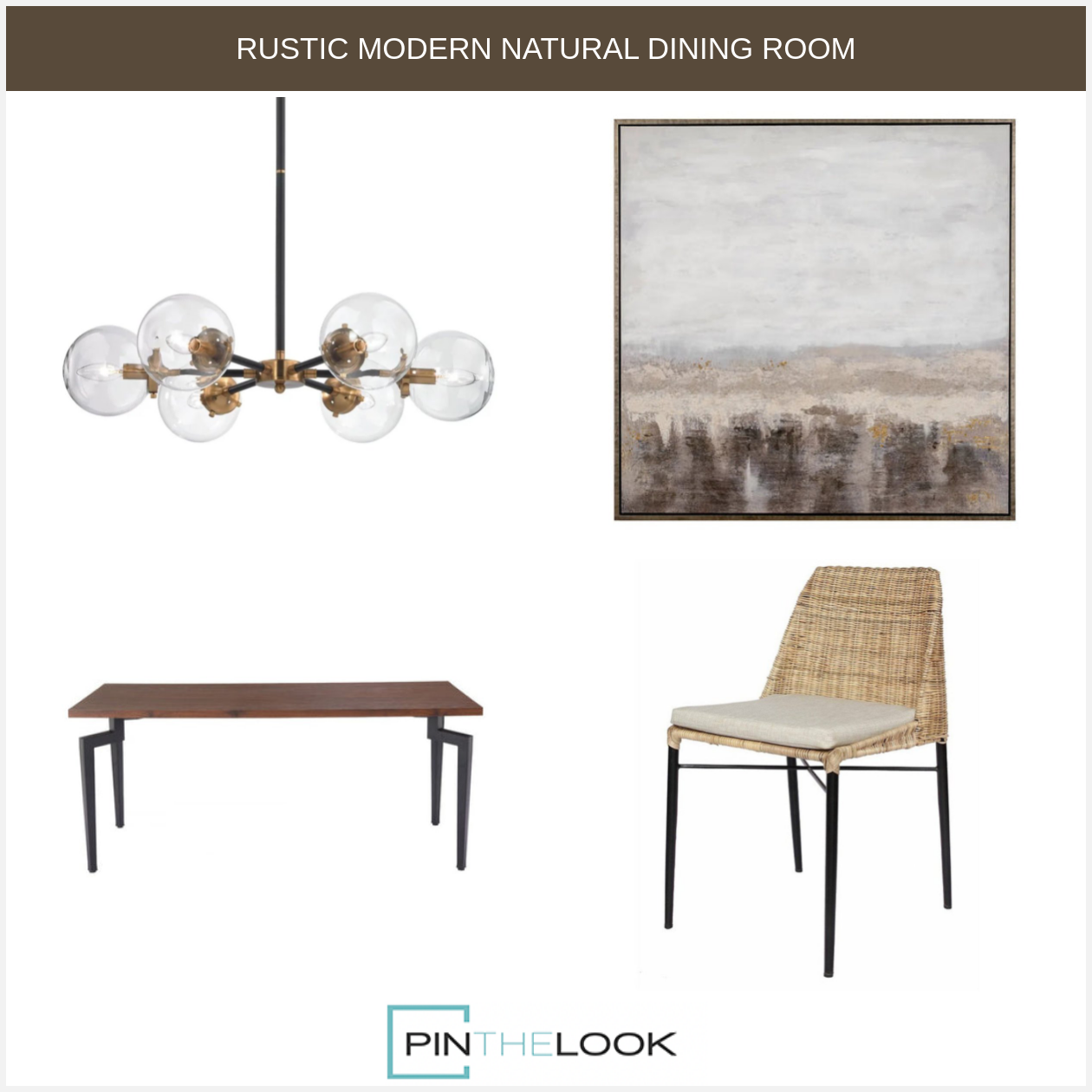 Industrial Walnut Dining Table