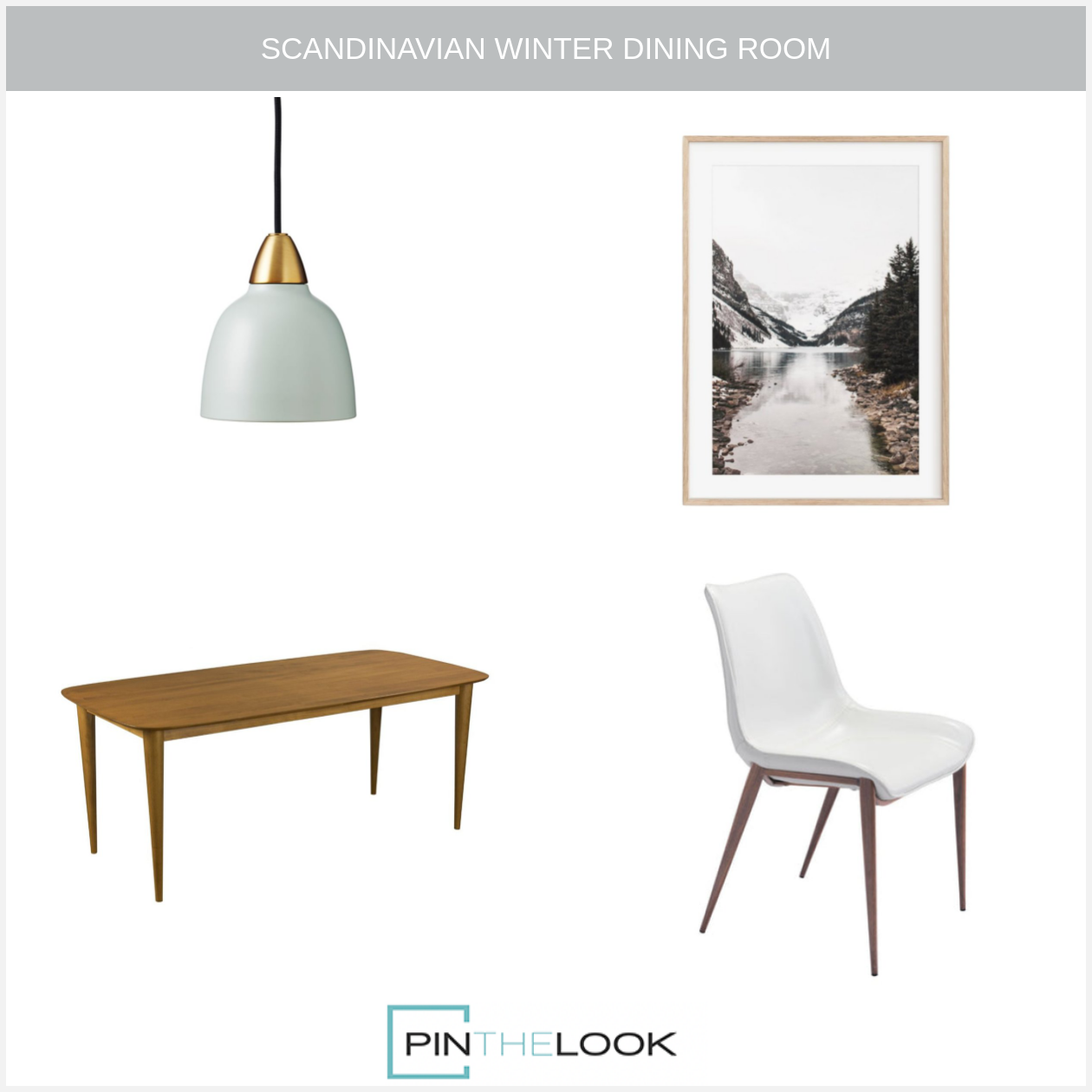 Stitched White & Walnut Dining Chair