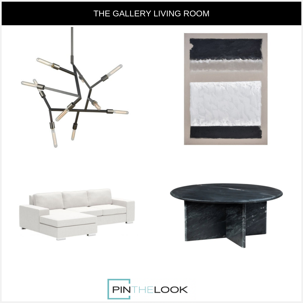 Black Statuesque Coffee Table