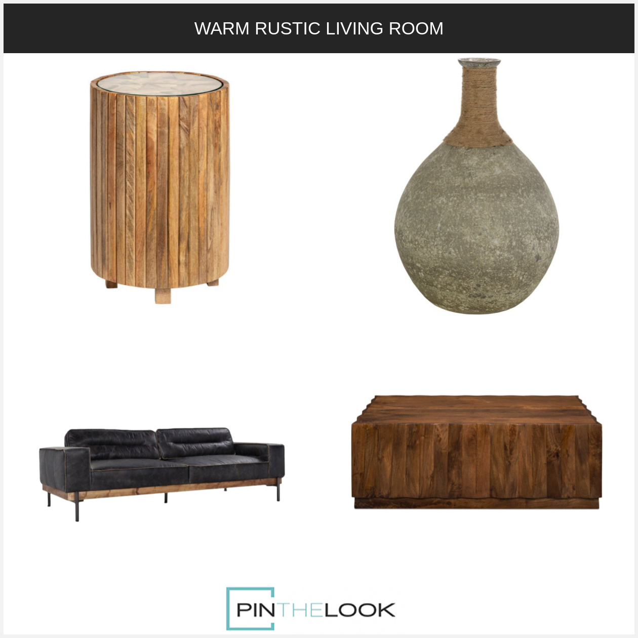Rustic Barn Wood Square Coffee Table