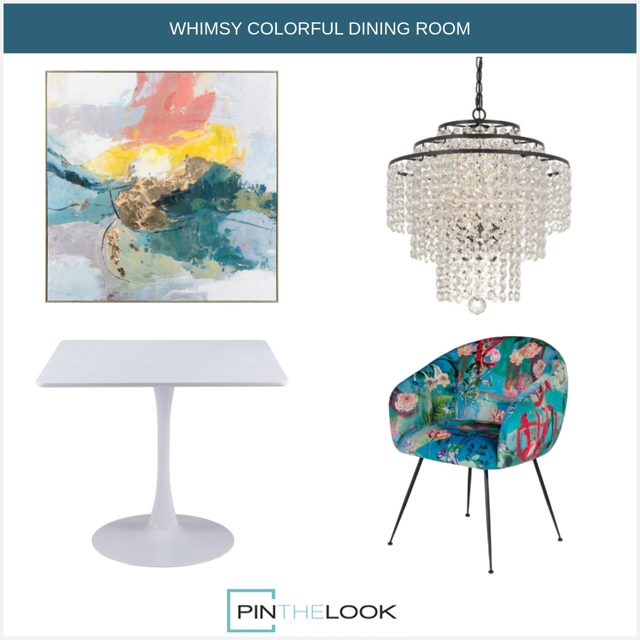 4-Light Crystal Strands Chandelier