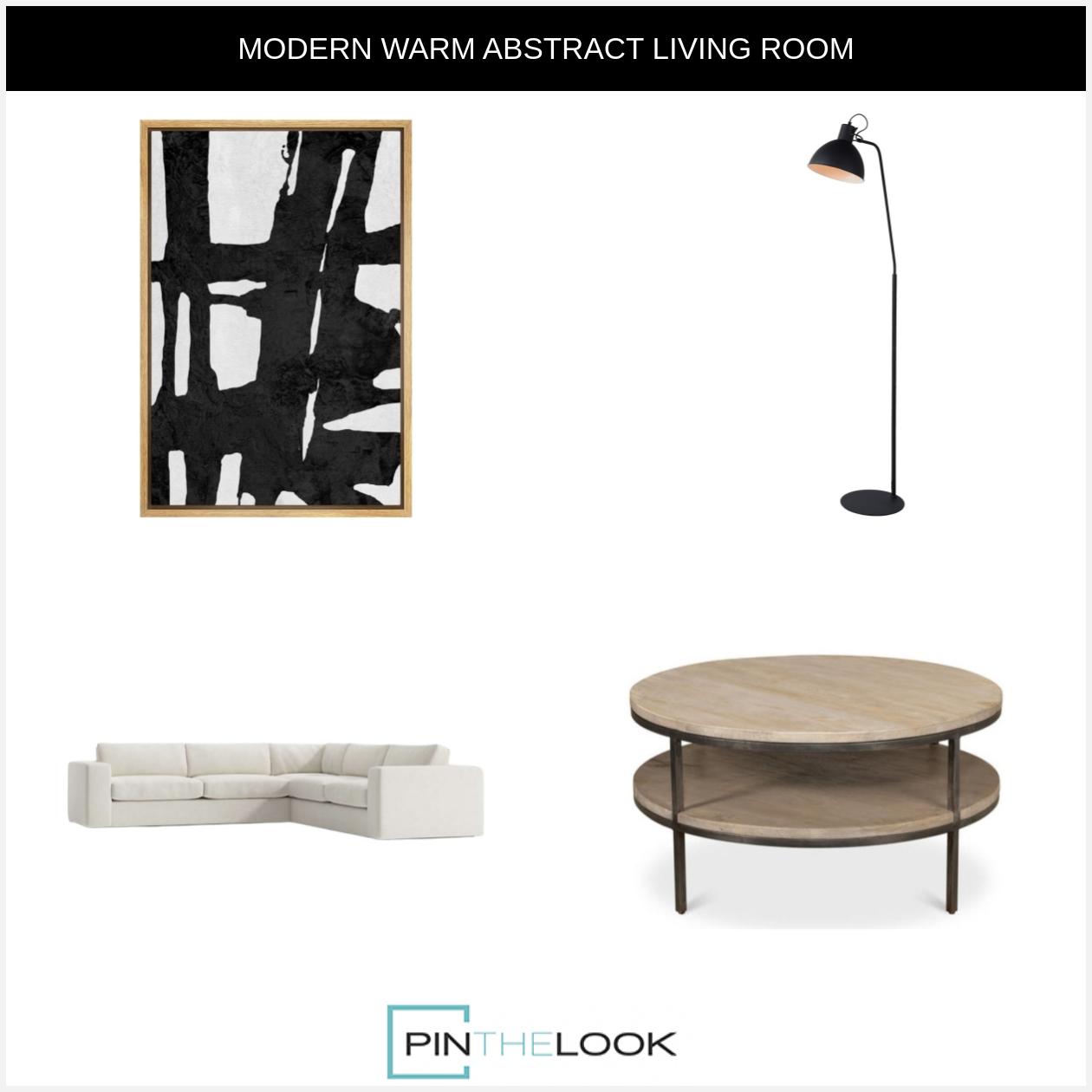 Double Shelf Beige Round Coffee Table