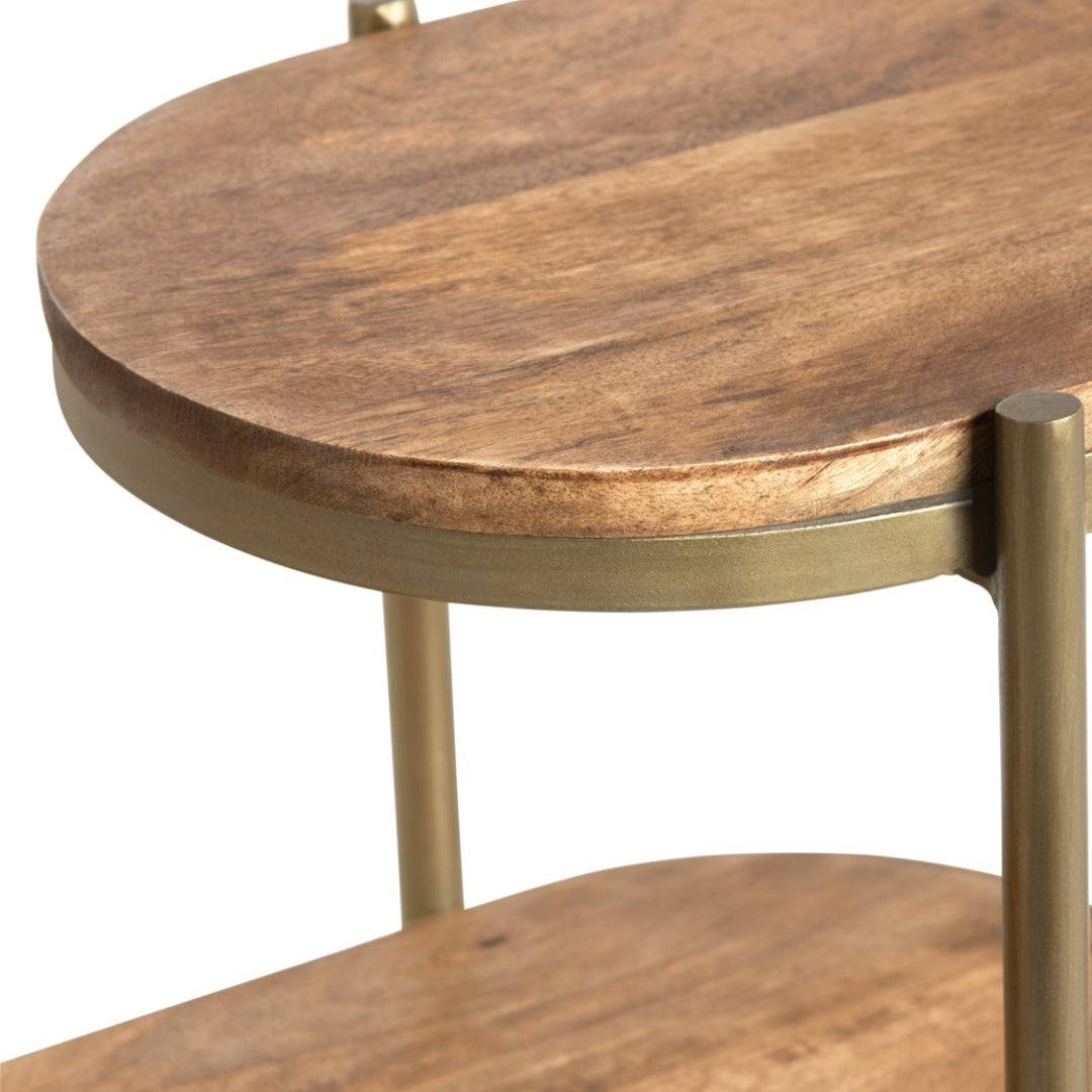 Retro Oblong Shelf Console Table