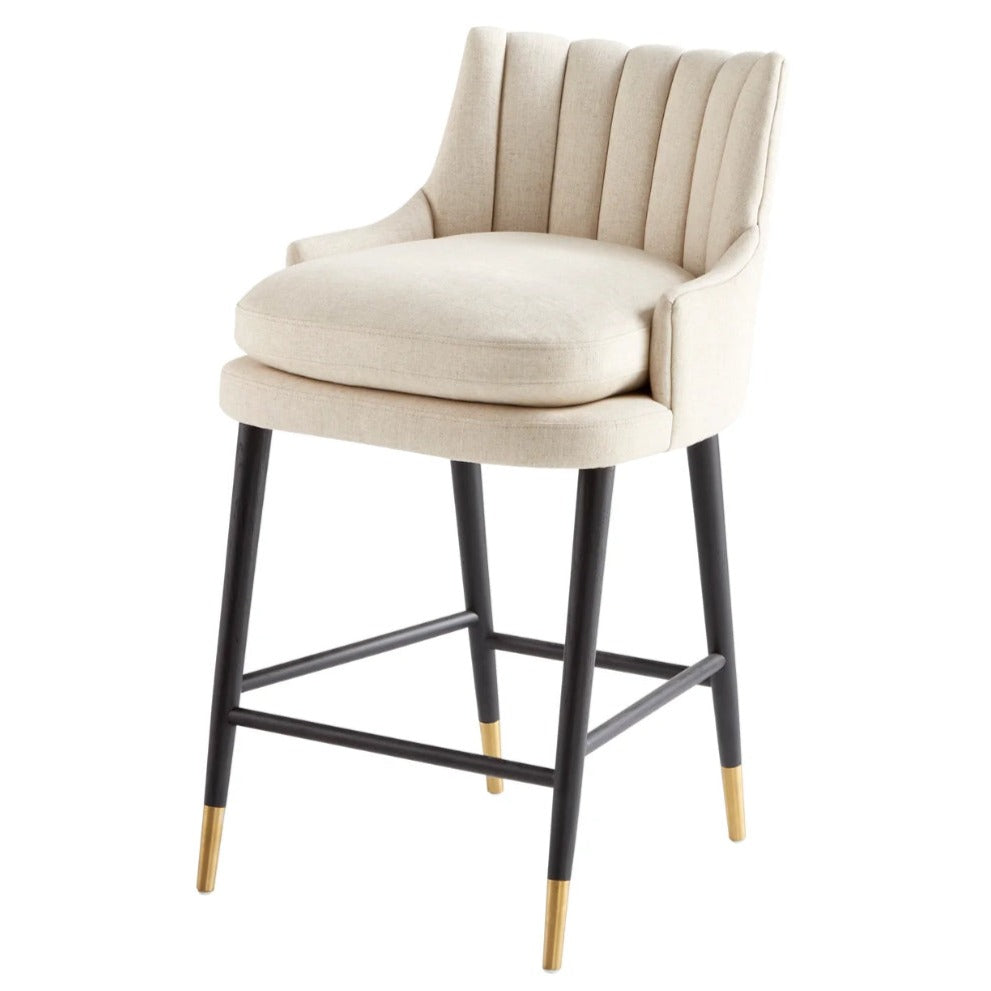 Natural Cushioned Counter Stool