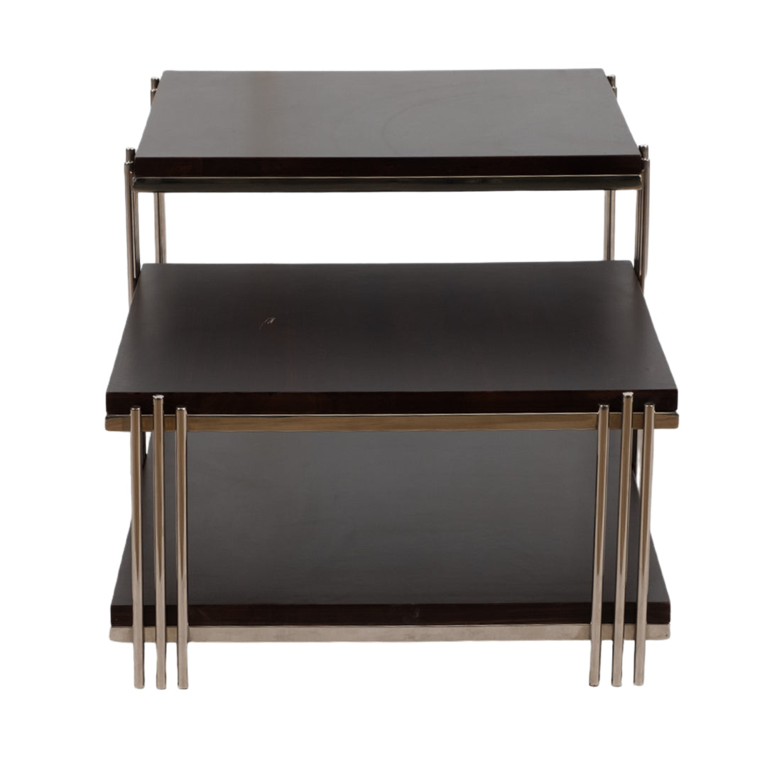 Black Three-Tier Coffee Table