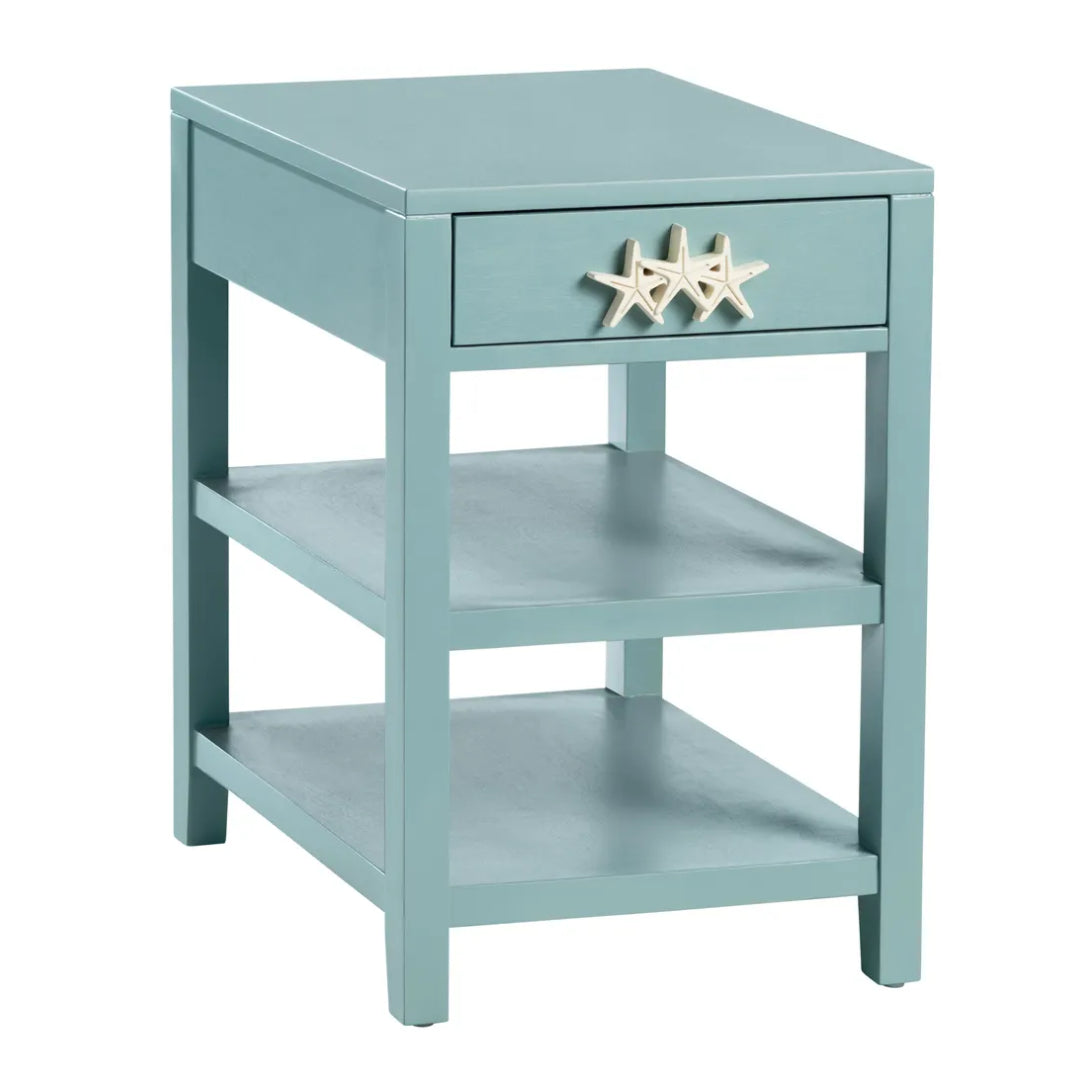 Turquoise Beachside Accent Nightstand