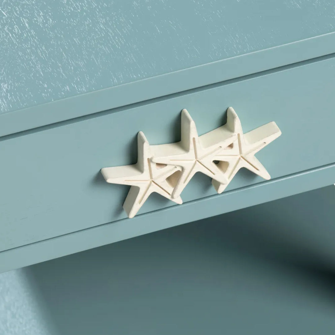 Turquoise Beachside Accent Nightstand
