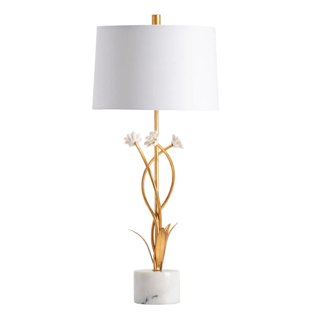 White-Gold Arboretum Table Lamp
