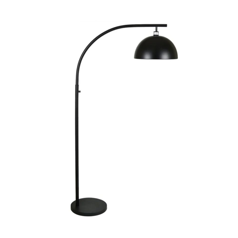 Black Metal Arched Floor Lamp