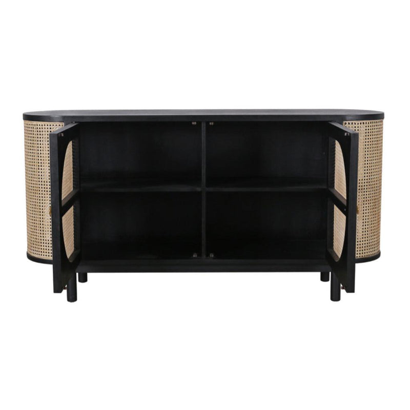Joelle Oval Cane Door Sideboard