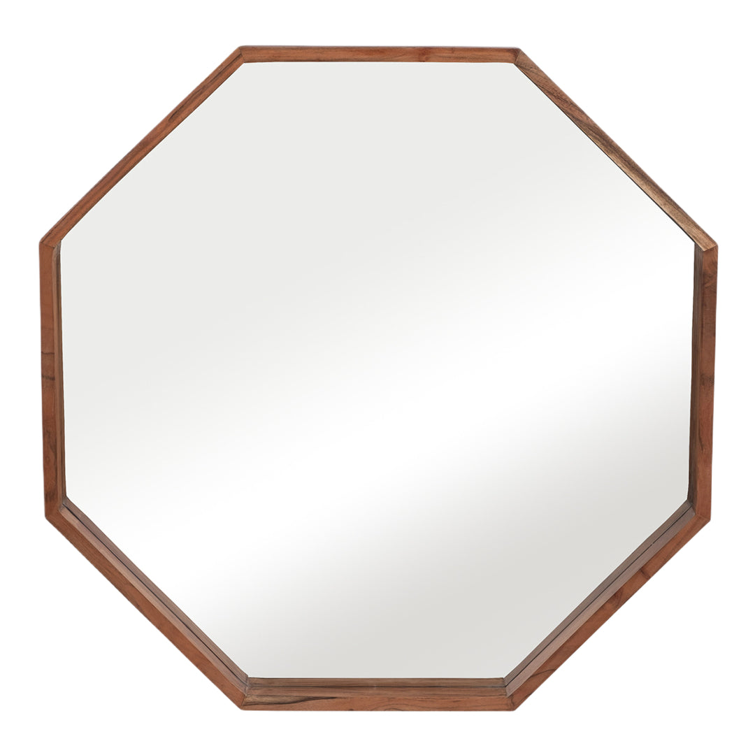 Cherry Octagon Shaped Mirror