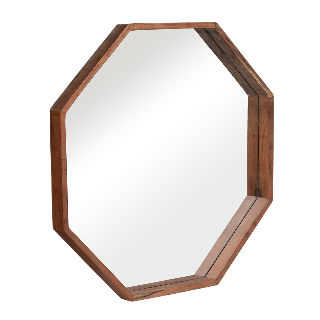 Cherry Octagon Shaped Mirror
