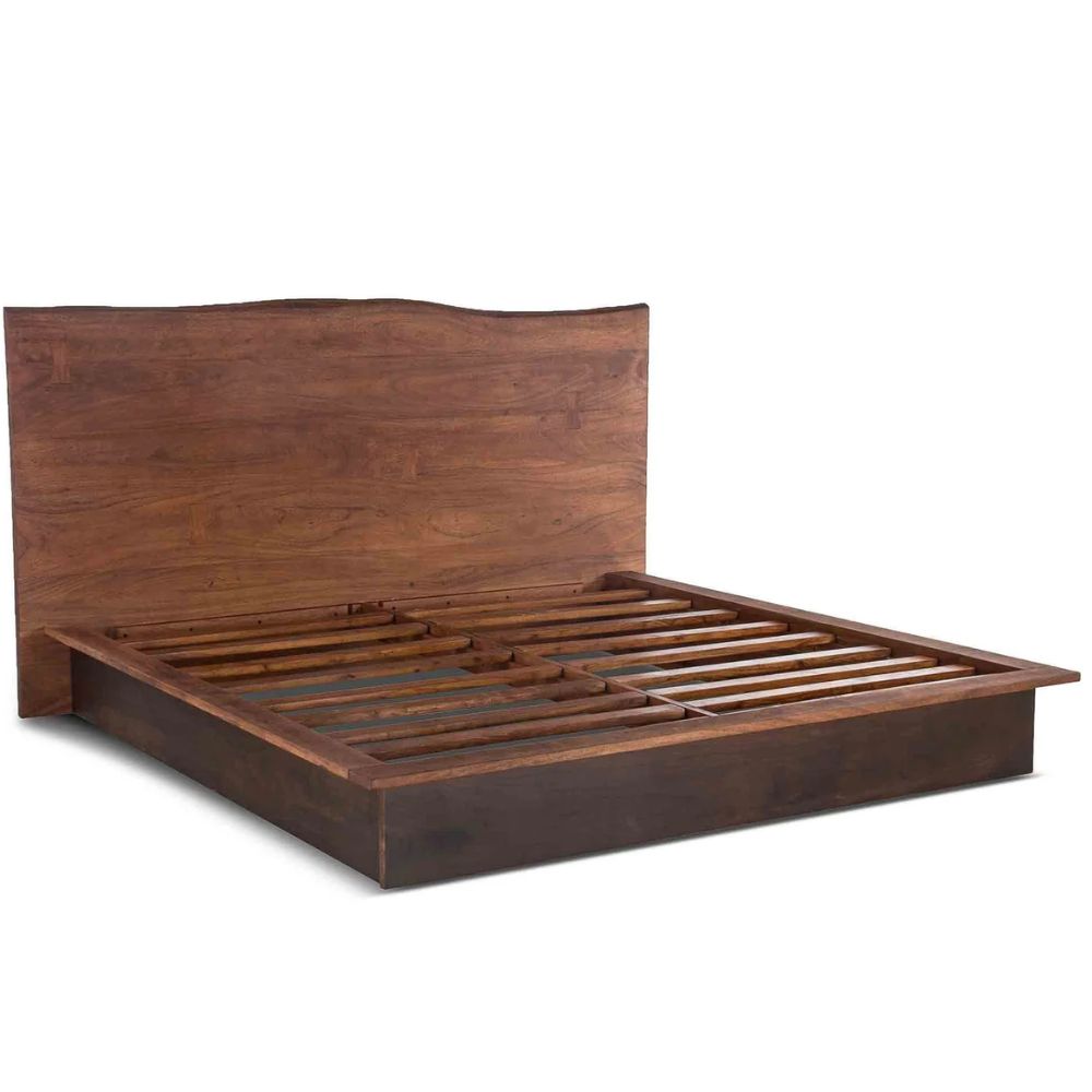 San Marino Rustic Wood Platform Bed