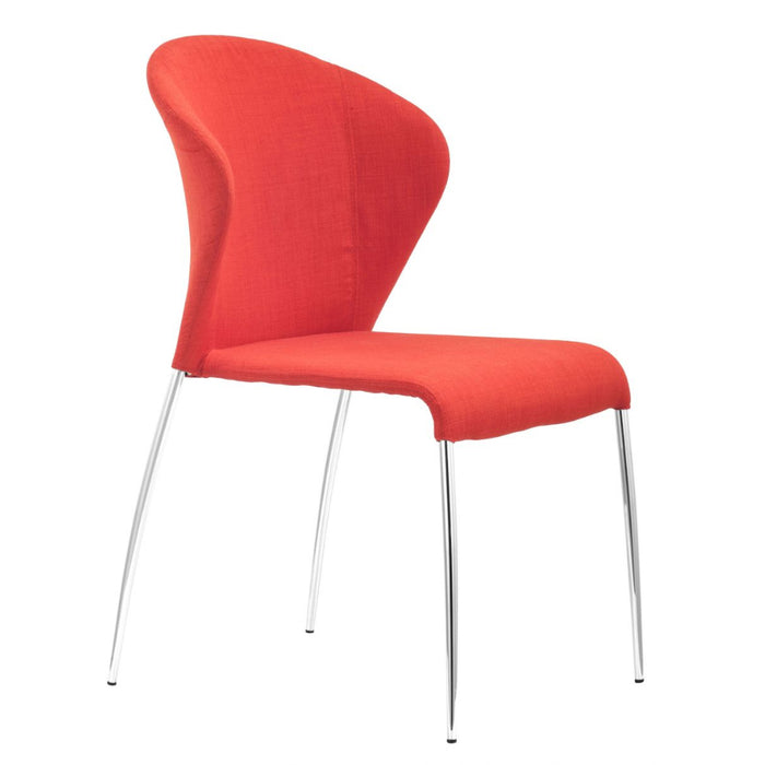 Retro Look Tangerine Dining Chair