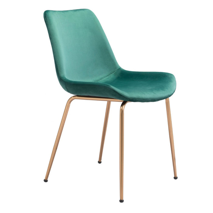 Modern-Boho Velvet Dining Chair