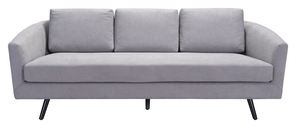 Divinity Gray Velvet Sofa