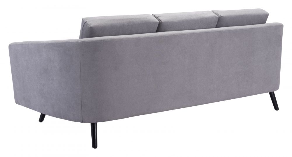 Divinity Gray Velvet Sofa