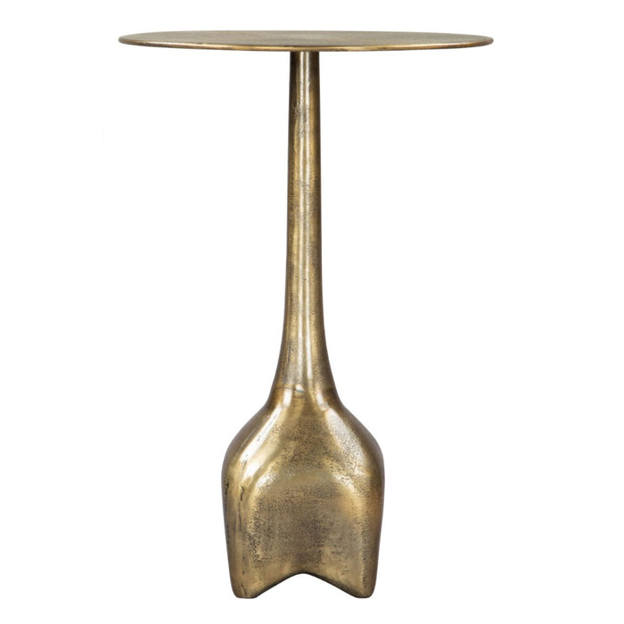 Deco Antique Brass Side Table