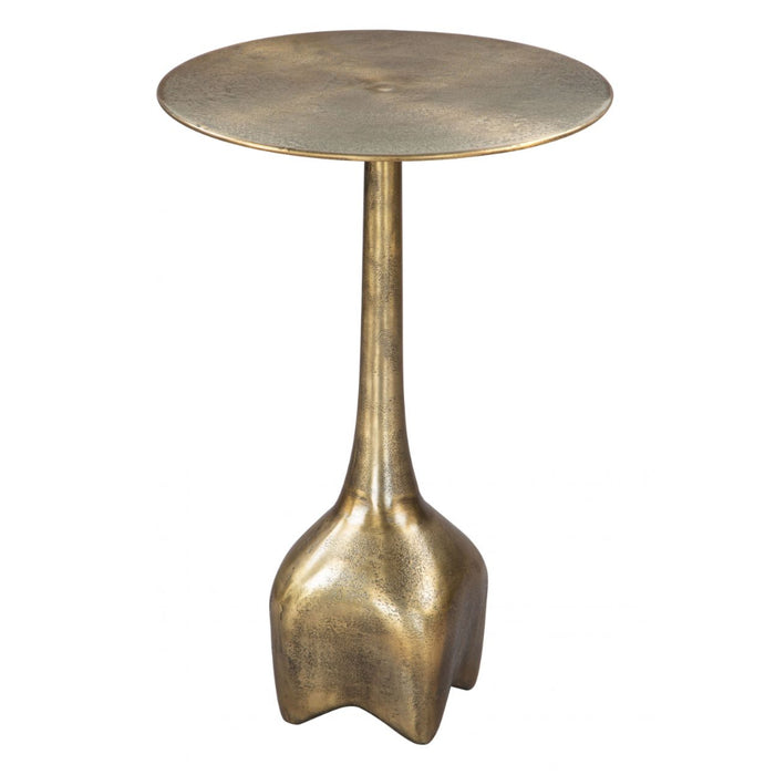 Deco Antique Brass Side Table