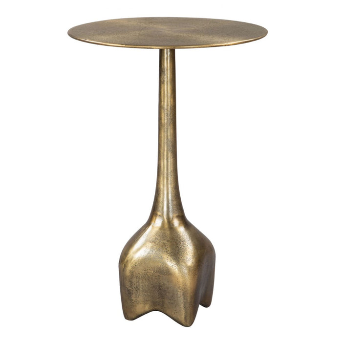 Deco Antique Brass Side Table