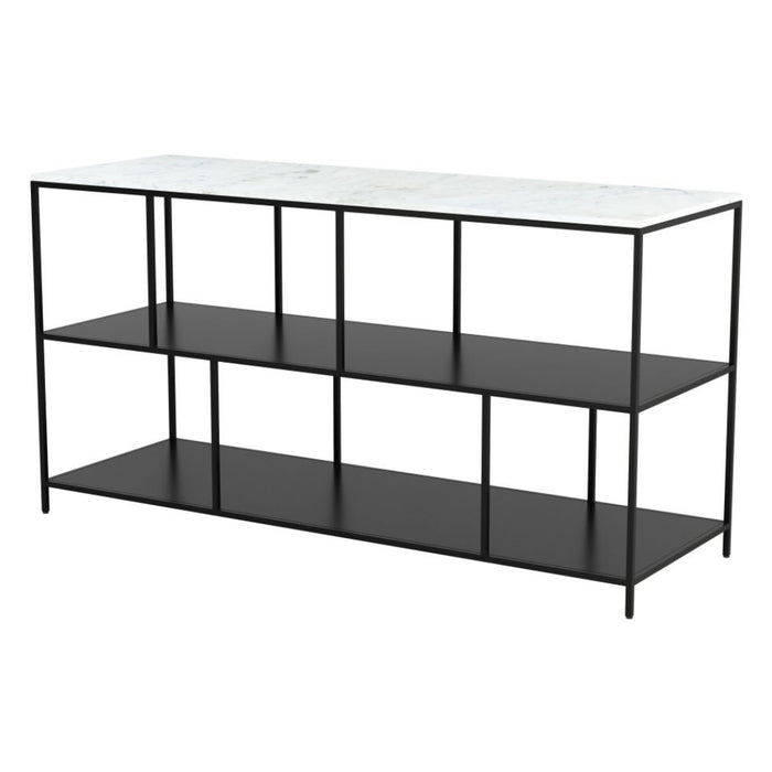 White & Black Steel Frame Shelves