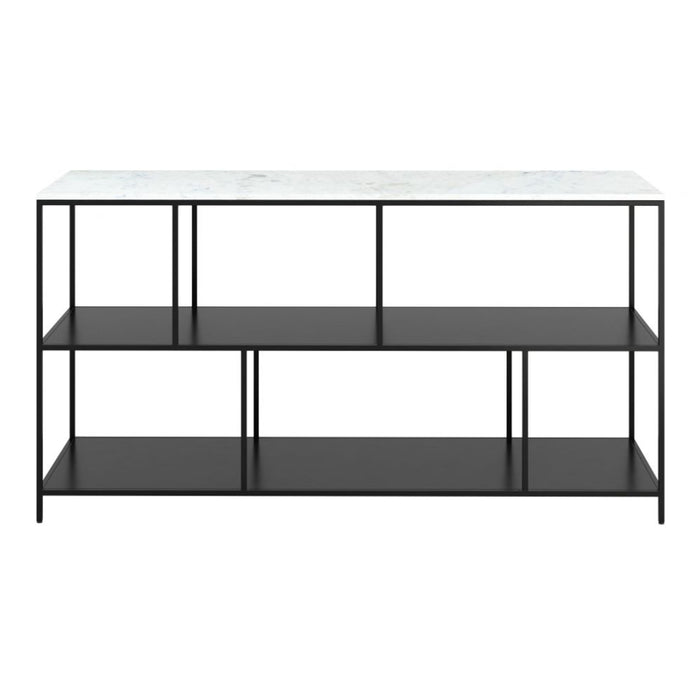 White & Black Steel Frame Shelves