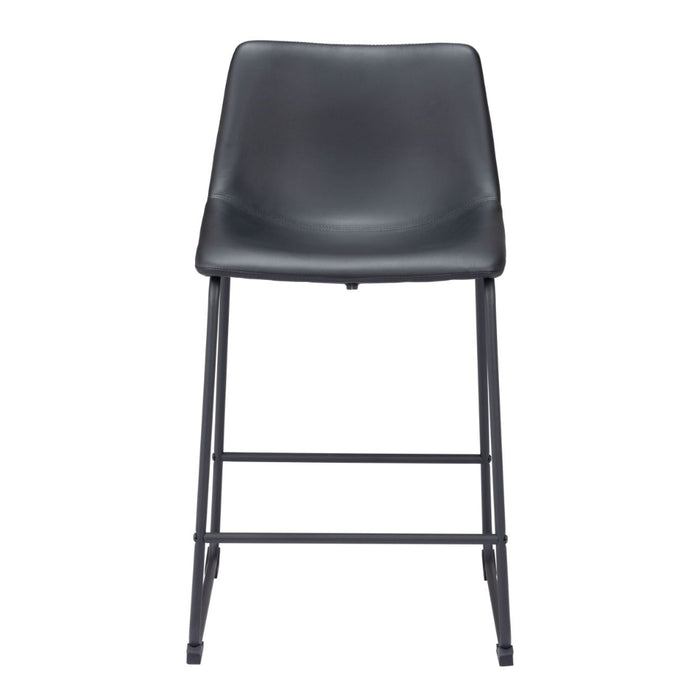 Slim Black Counter Stool