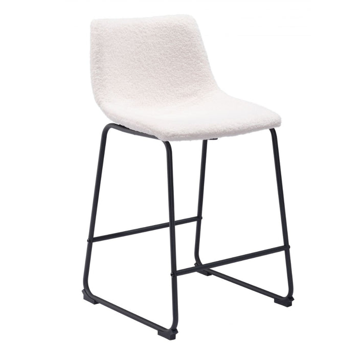 Slim Ivory Counter Stool