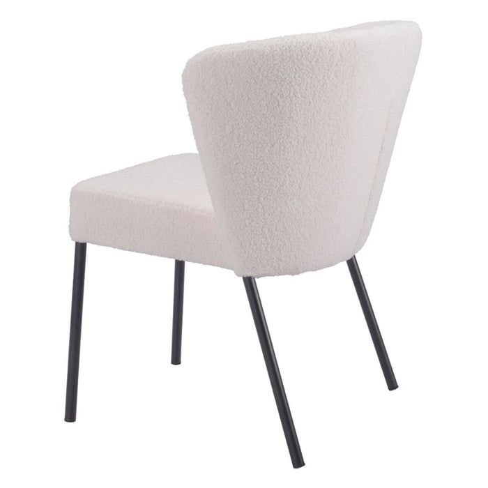 Cream Fan Back Dining Chair