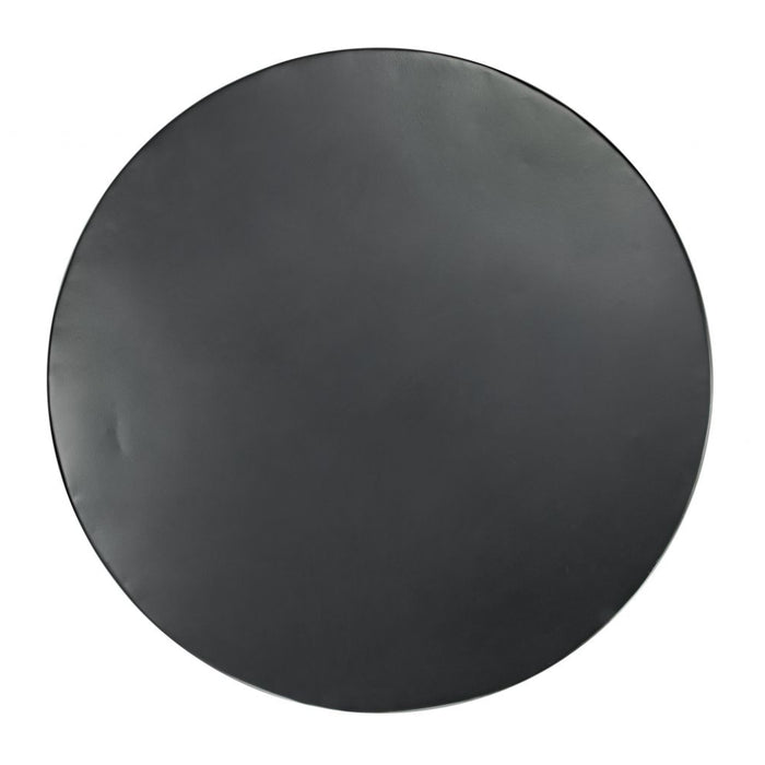 Geometric Round Black Coffee Table