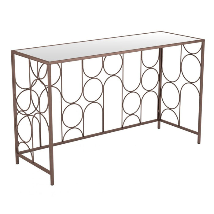 Bronze Glass Console Table