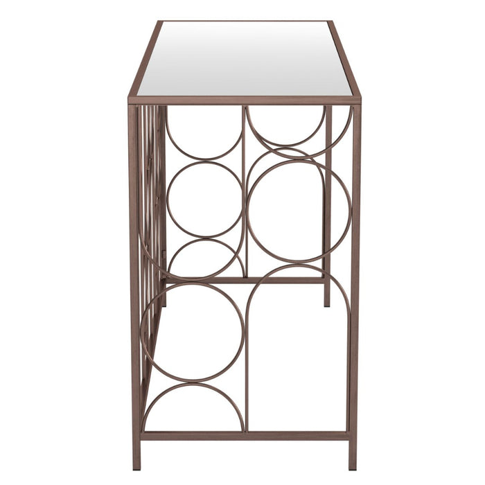 Bronze Glass Console Table