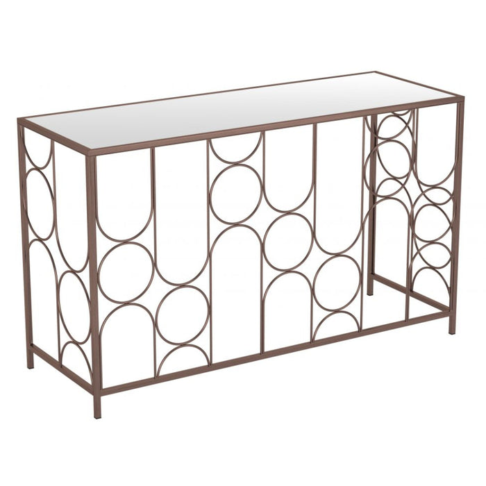 Bronze Glass Console Table