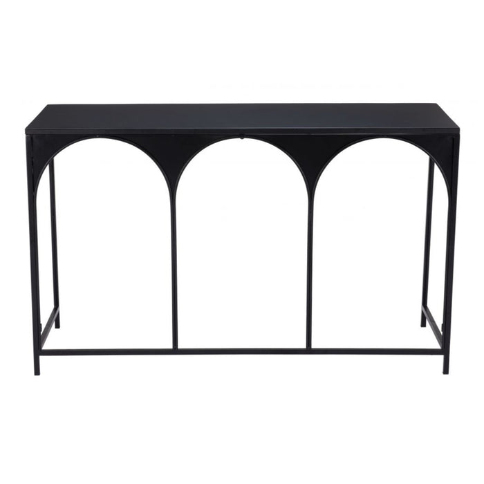 Deco-Inspired Black Console Table