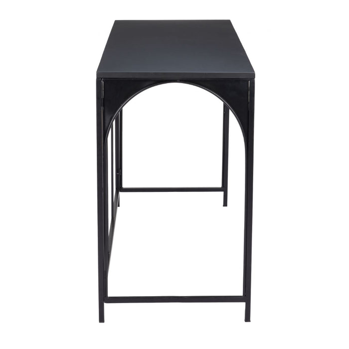 Deco-Inspired Black Console Table