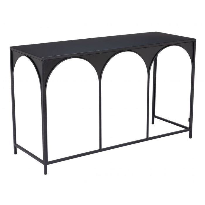 Deco-Inspired Black Console Table