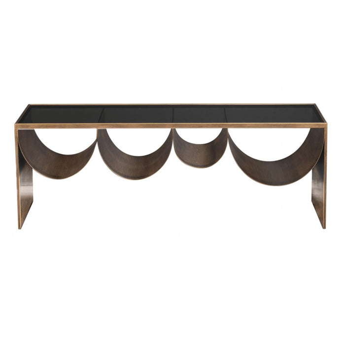 Deco-Inspired Brass Coffee Table