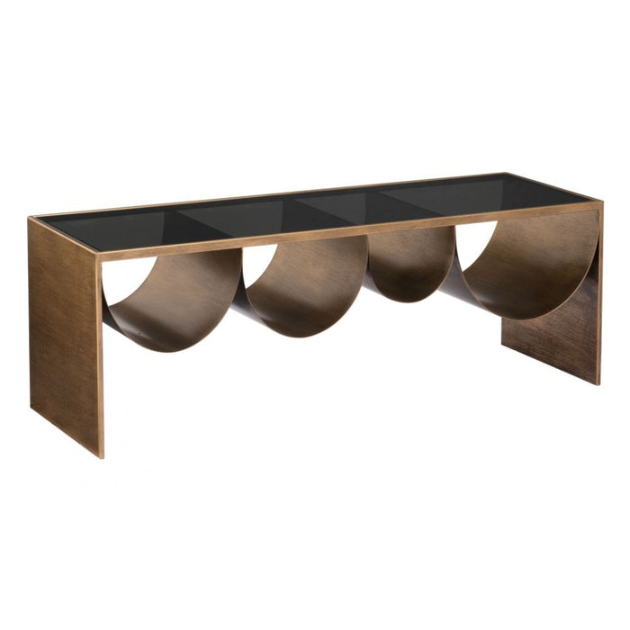 Deco-Inspired Brass Coffee Table