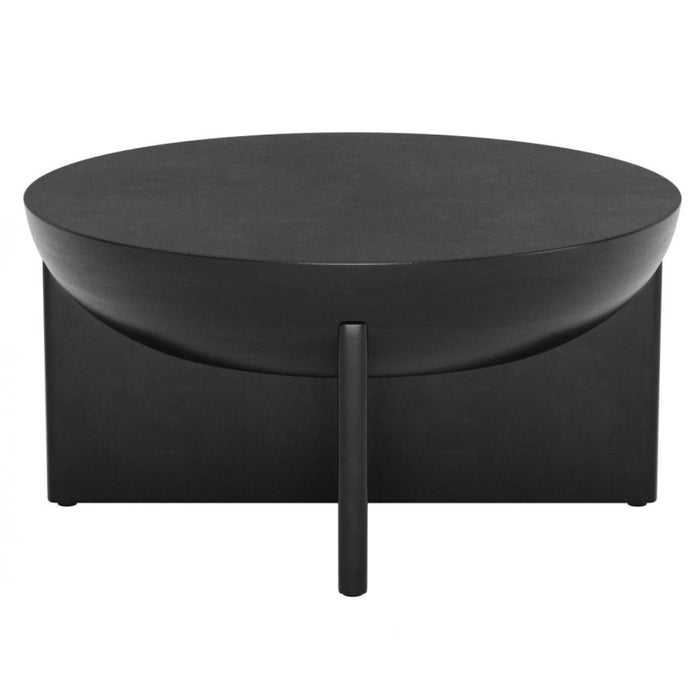 Solid Black Coffee Table