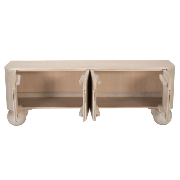 Natural Finish Entertainment Stand