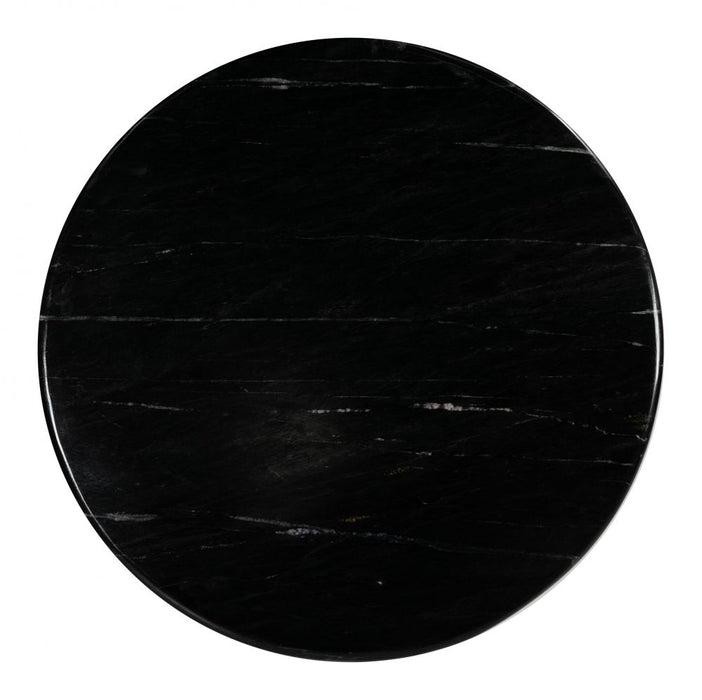 Round Black Marble Coffee Table