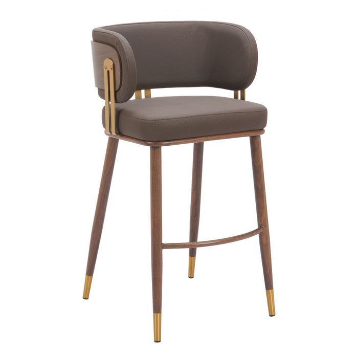 Standout Brown & Walnut Barstool