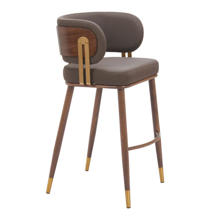 Standout Brown & Walnut Barstool