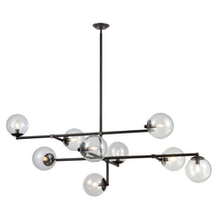 Oil Rubbed Bronze Sputnik Asymmetrical Chandelier